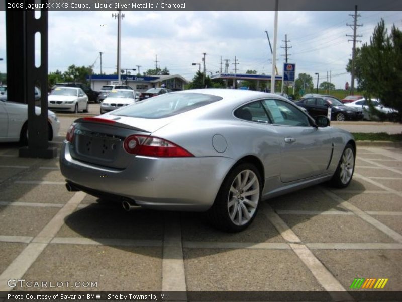 Liquid Silver Metallic / Charcoal 2008 Jaguar XK XK8 Coupe