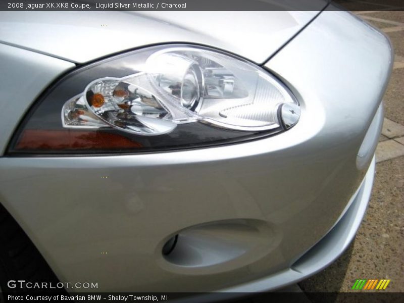 Liquid Silver Metallic / Charcoal 2008 Jaguar XK XK8 Coupe