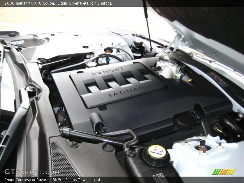 Liquid Silver Metallic / Charcoal 2008 Jaguar XK XK8 Coupe