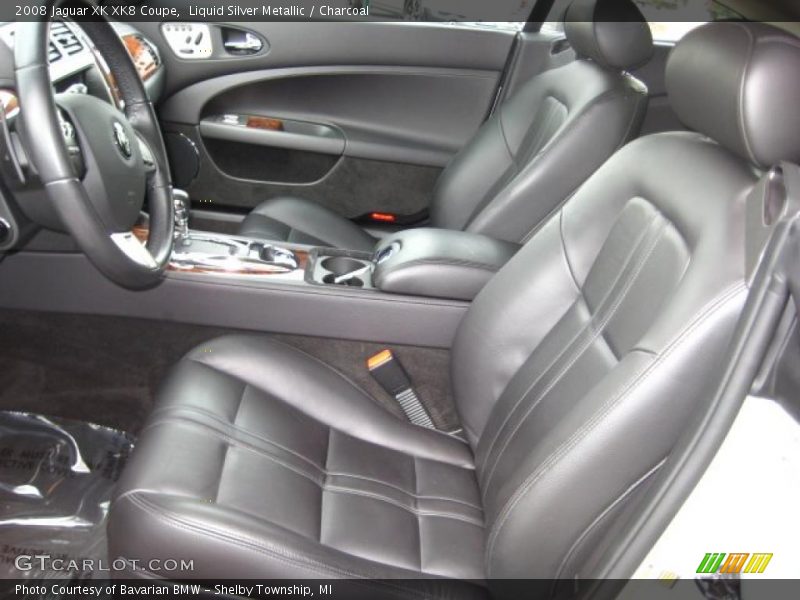 Liquid Silver Metallic / Charcoal 2008 Jaguar XK XK8 Coupe