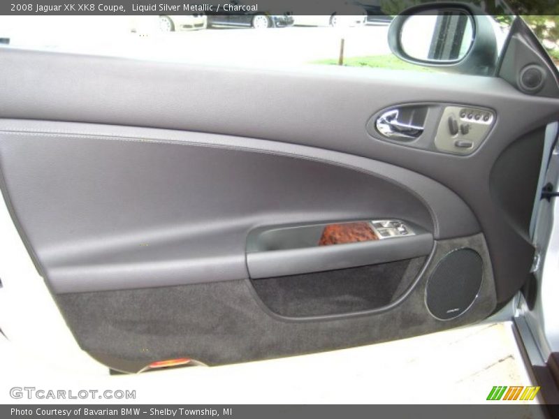 Liquid Silver Metallic / Charcoal 2008 Jaguar XK XK8 Coupe