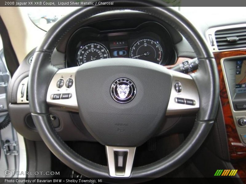 Liquid Silver Metallic / Charcoal 2008 Jaguar XK XK8 Coupe