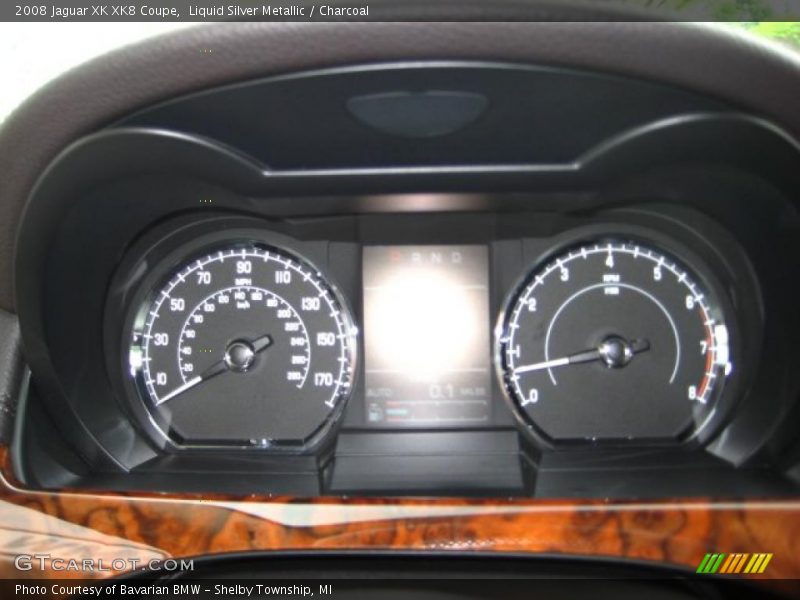 Liquid Silver Metallic / Charcoal 2008 Jaguar XK XK8 Coupe