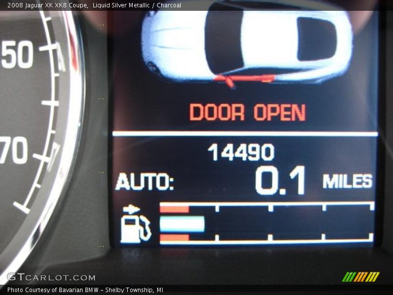 Liquid Silver Metallic / Charcoal 2008 Jaguar XK XK8 Coupe