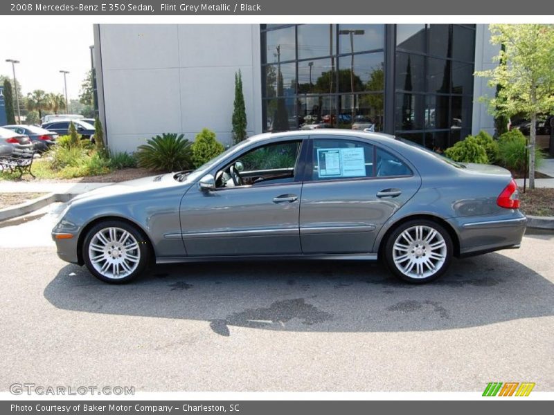 Flint Grey Metallic / Black 2008 Mercedes-Benz E 350 Sedan