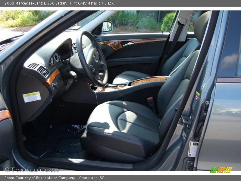 Flint Grey Metallic / Black 2008 Mercedes-Benz E 350 Sedan