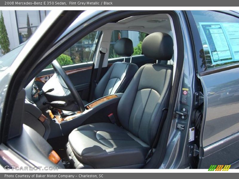 Flint Grey Metallic / Black 2008 Mercedes-Benz E 350 Sedan