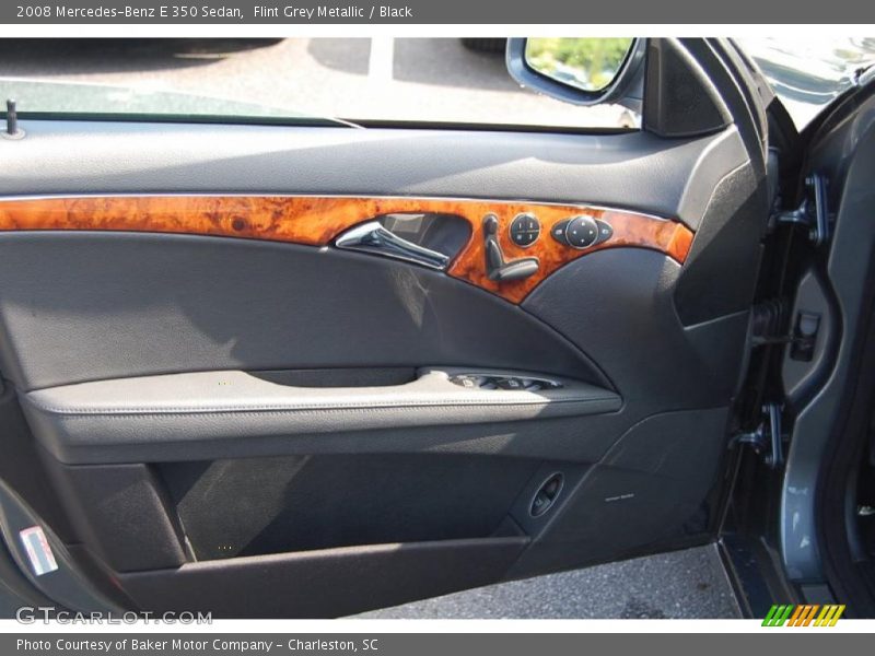 Flint Grey Metallic / Black 2008 Mercedes-Benz E 350 Sedan