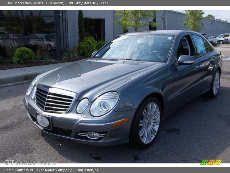 Flint Grey Metallic / Black 2008 Mercedes-Benz E 350 Sedan