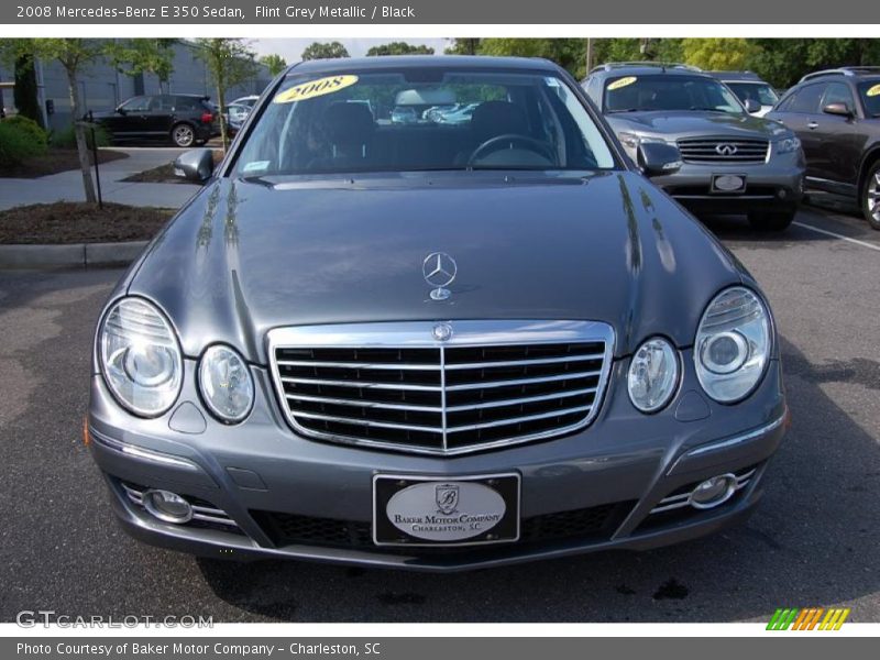 Flint Grey Metallic / Black 2008 Mercedes-Benz E 350 Sedan