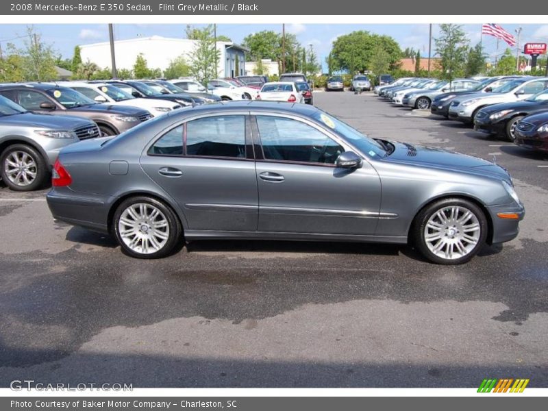 Flint Grey Metallic / Black 2008 Mercedes-Benz E 350 Sedan