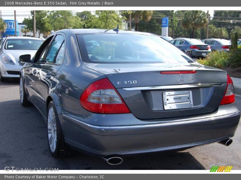 Flint Grey Metallic / Black 2008 Mercedes-Benz E 350 Sedan