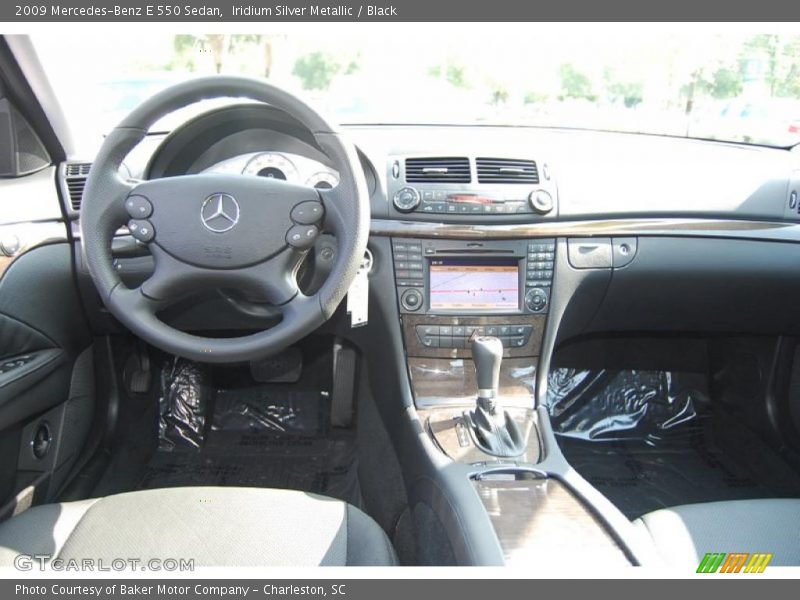 Iridium Silver Metallic / Black 2009 Mercedes-Benz E 550 Sedan