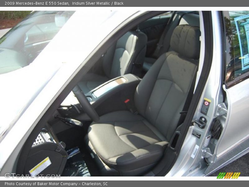 Iridium Silver Metallic / Black 2009 Mercedes-Benz E 550 Sedan