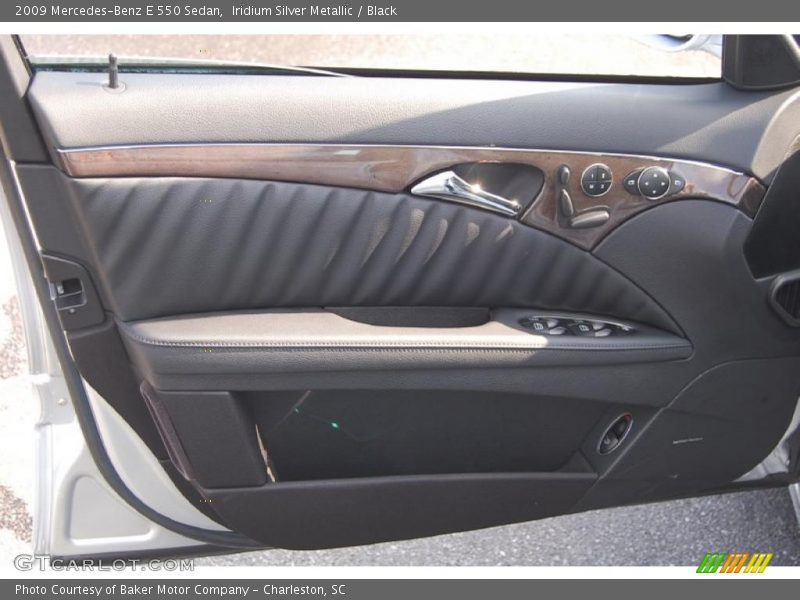 Iridium Silver Metallic / Black 2009 Mercedes-Benz E 550 Sedan