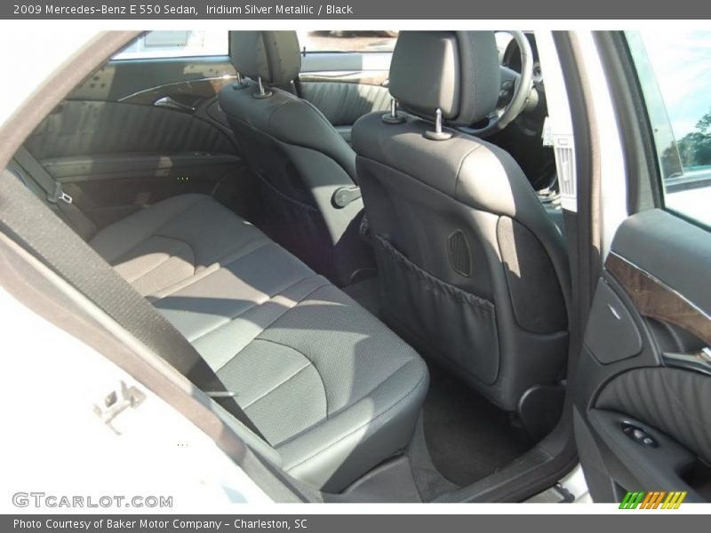 Iridium Silver Metallic / Black 2009 Mercedes-Benz E 550 Sedan