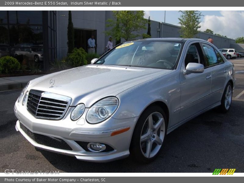 Iridium Silver Metallic / Black 2009 Mercedes-Benz E 550 Sedan