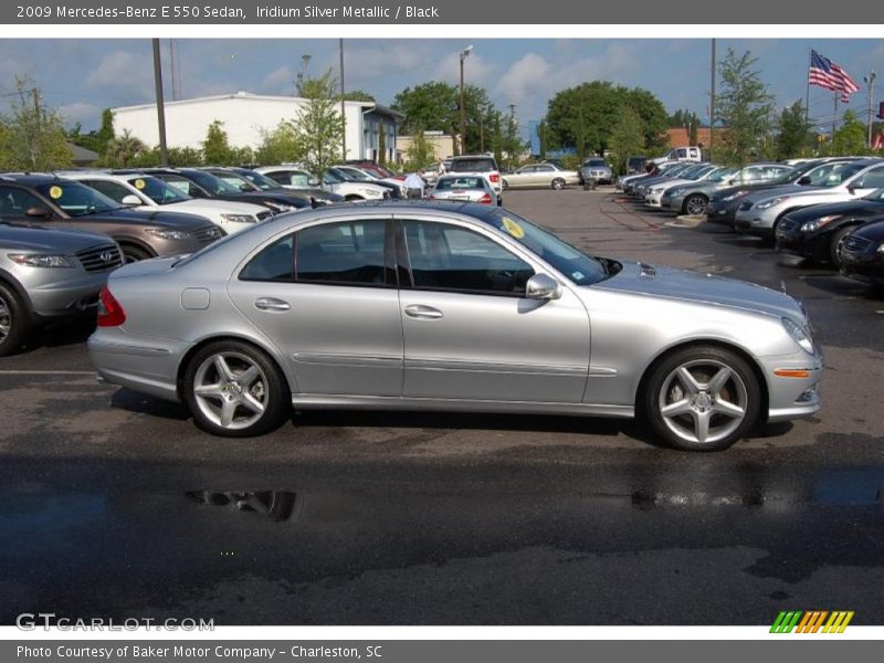 Iridium Silver Metallic / Black 2009 Mercedes-Benz E 550 Sedan