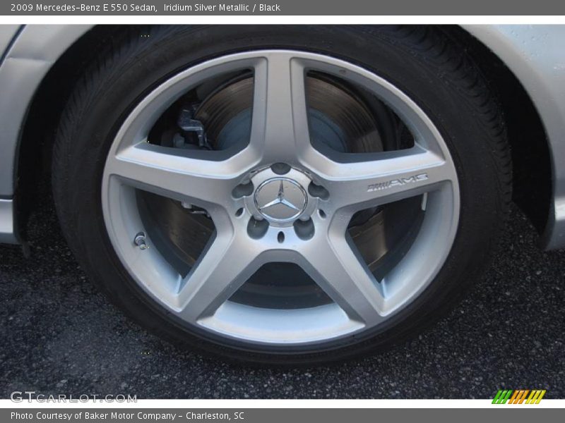 Iridium Silver Metallic / Black 2009 Mercedes-Benz E 550 Sedan