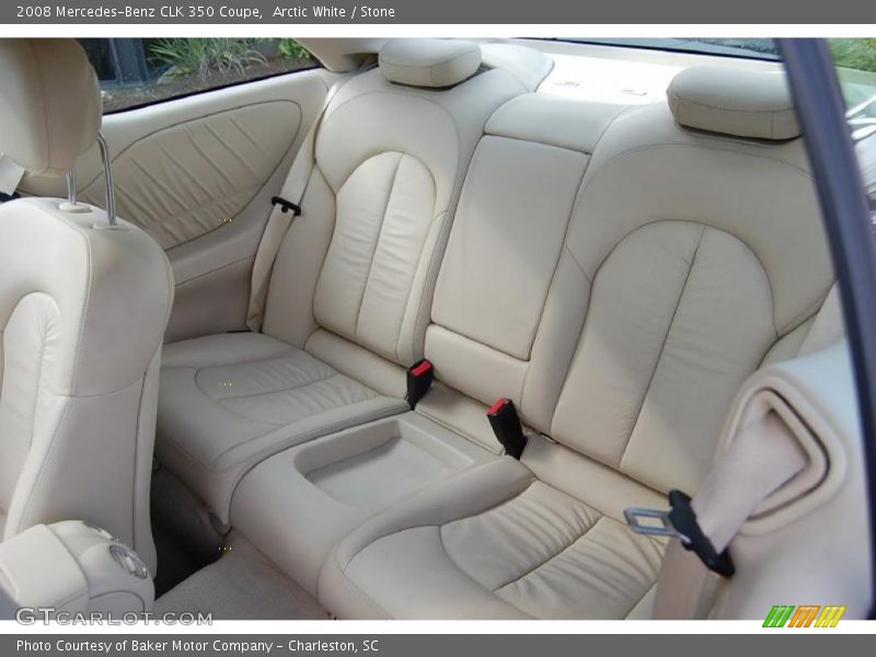 Arctic White / Stone 2008 Mercedes-Benz CLK 350 Coupe