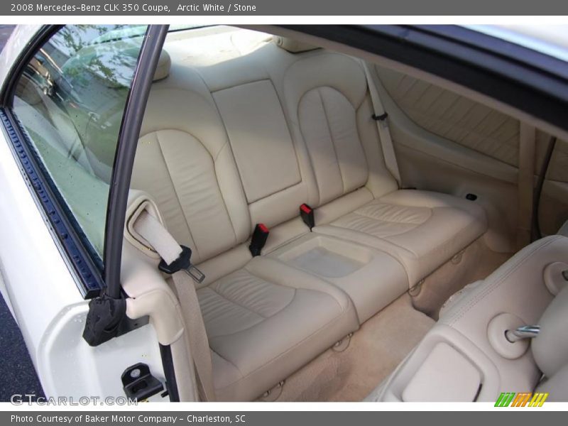 Arctic White / Stone 2008 Mercedes-Benz CLK 350 Coupe