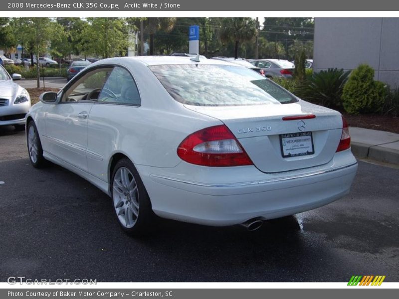 Arctic White / Stone 2008 Mercedes-Benz CLK 350 Coupe