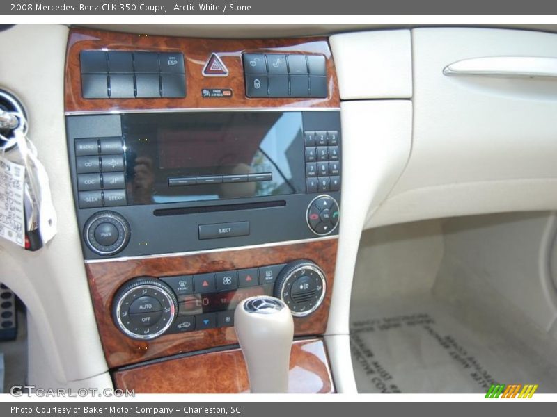 Arctic White / Stone 2008 Mercedes-Benz CLK 350 Coupe