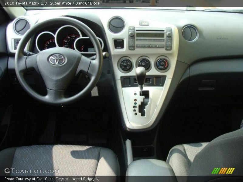 Super White / Dark Charcoal 2010 Toyota Matrix 1.8