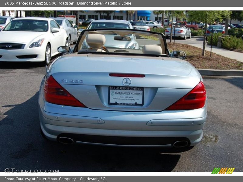 Diamond Silver Metallic / Stone 2005 Mercedes-Benz SL 500 Roadster