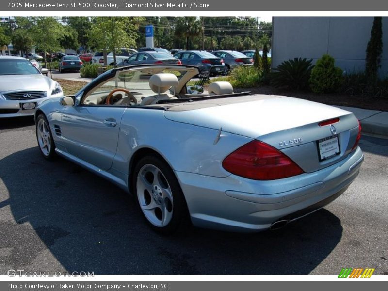 Diamond Silver Metallic / Stone 2005 Mercedes-Benz SL 500 Roadster