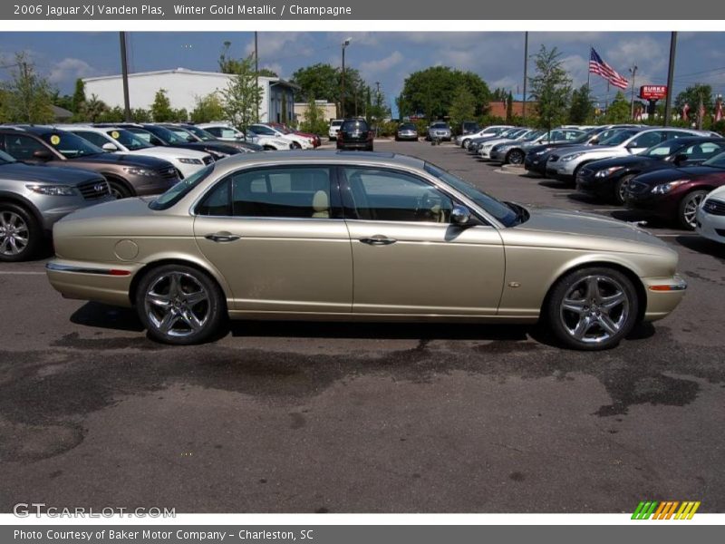Winter Gold Metallic / Champagne 2006 Jaguar XJ Vanden Plas