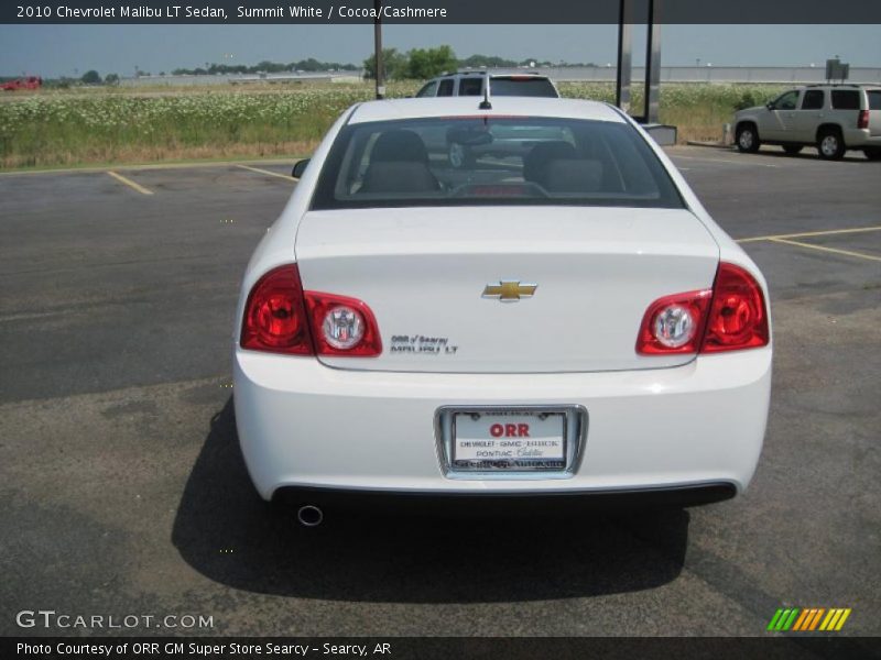 Summit White / Cocoa/Cashmere 2010 Chevrolet Malibu LT Sedan