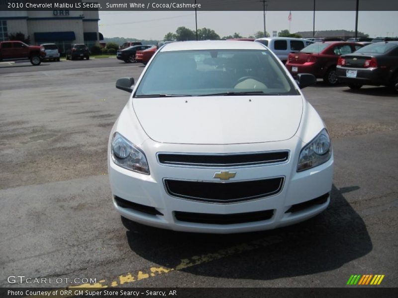 Summit White / Cocoa/Cashmere 2010 Chevrolet Malibu LS Sedan