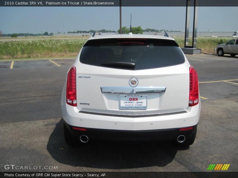 Platinum Ice Tricoat / Shale/Brownstone 2010 Cadillac SRX V6