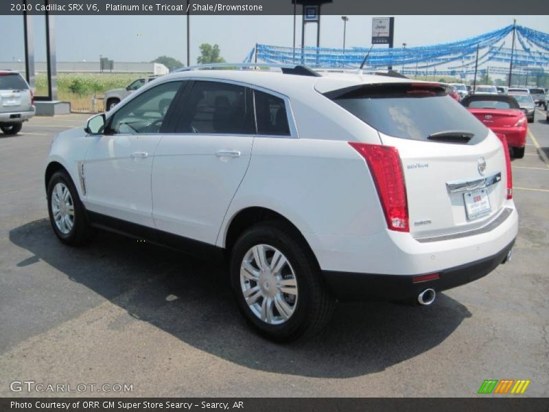 Platinum Ice Tricoat / Shale/Brownstone 2010 Cadillac SRX V6
