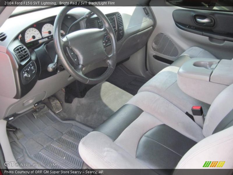 Bright Red / SVT Black/Light Flint 2004 Ford F150 SVT Lightning