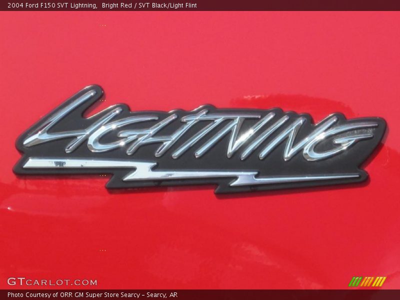 Bright Red / SVT Black/Light Flint 2004 Ford F150 SVT Lightning