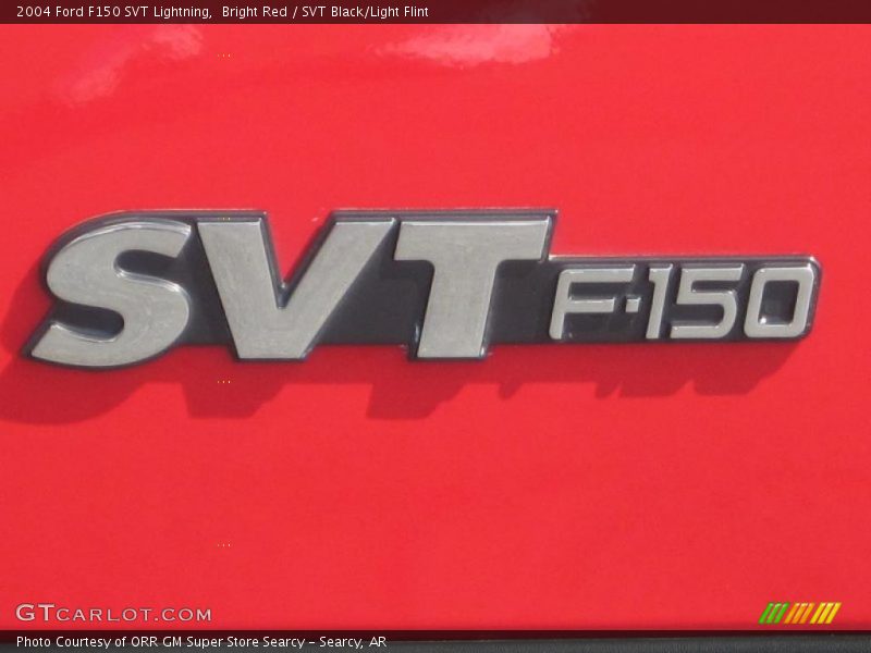 Bright Red / SVT Black/Light Flint 2004 Ford F150 SVT Lightning