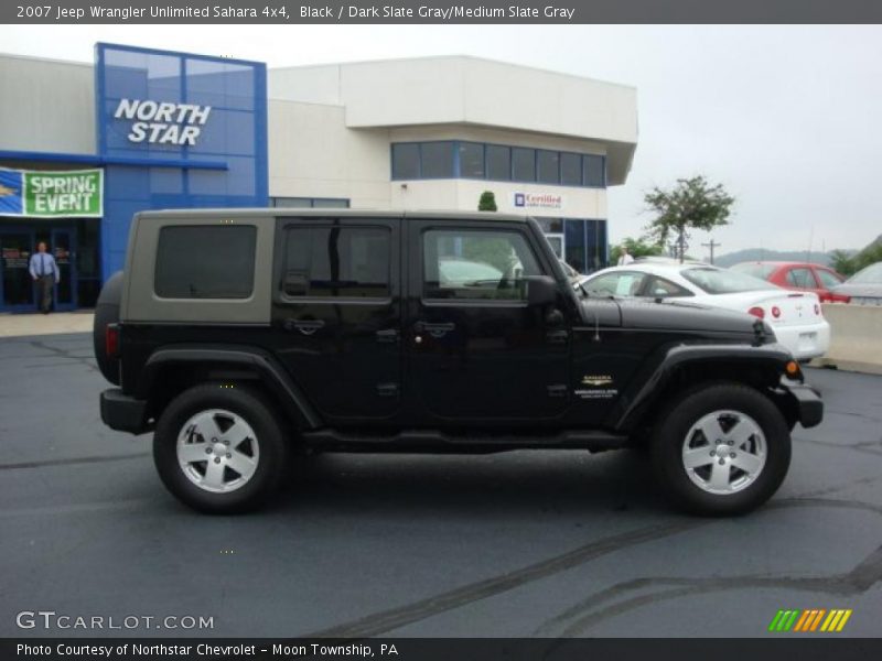 Black / Dark Slate Gray/Medium Slate Gray 2007 Jeep Wrangler Unlimited Sahara 4x4