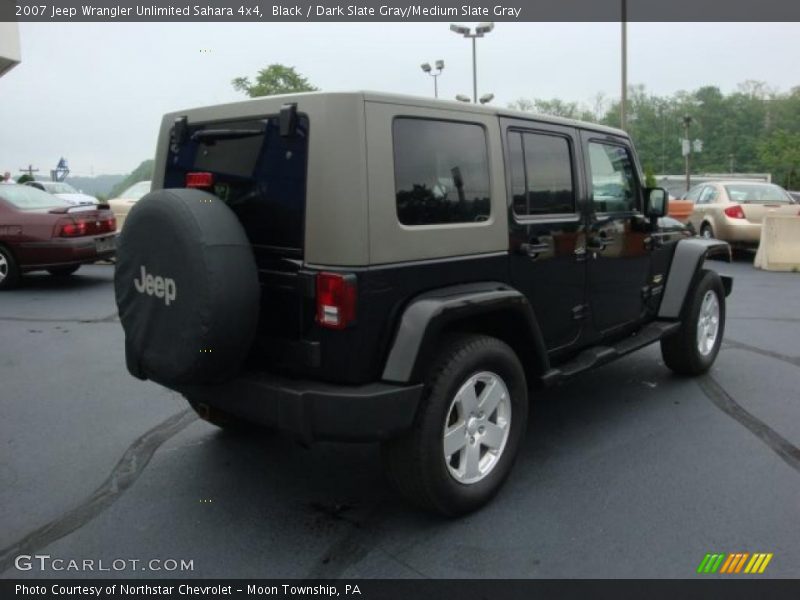 Black / Dark Slate Gray/Medium Slate Gray 2007 Jeep Wrangler Unlimited Sahara 4x4