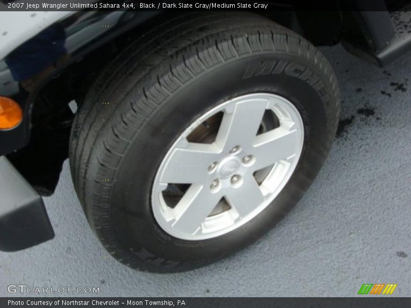 Black / Dark Slate Gray/Medium Slate Gray 2007 Jeep Wrangler Unlimited Sahara 4x4