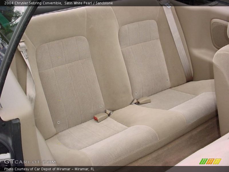 Satin White Pearl / Sandstone 2004 Chrysler Sebring Convertible