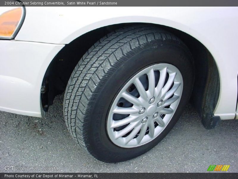Satin White Pearl / Sandstone 2004 Chrysler Sebring Convertible