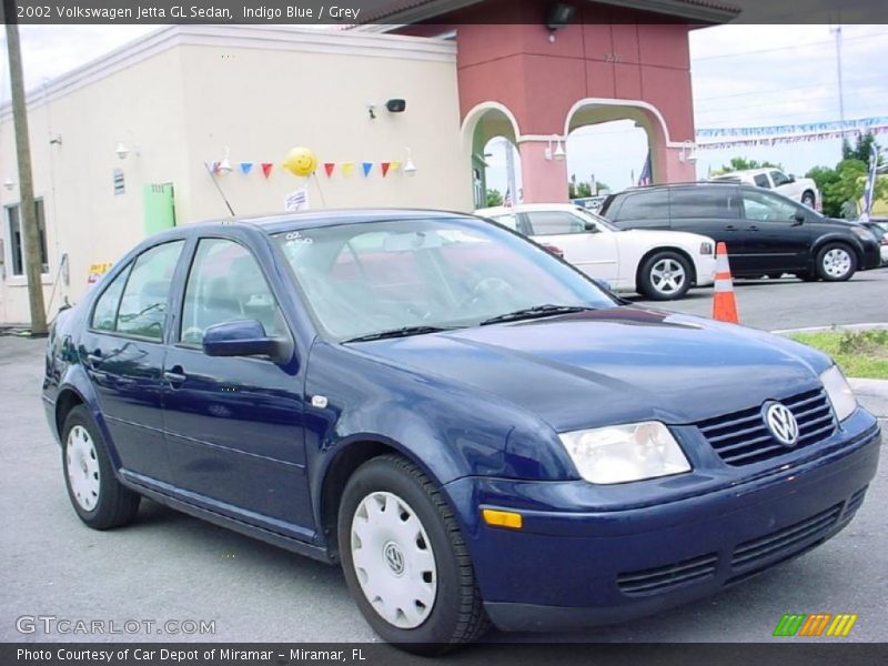 Indigo Blue / Grey 2002 Volkswagen Jetta GL Sedan