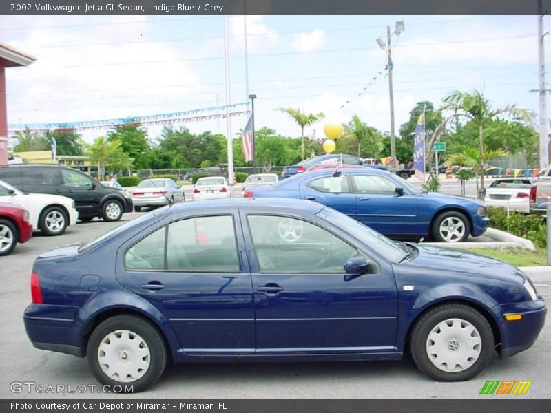 Indigo Blue / Grey 2002 Volkswagen Jetta GL Sedan