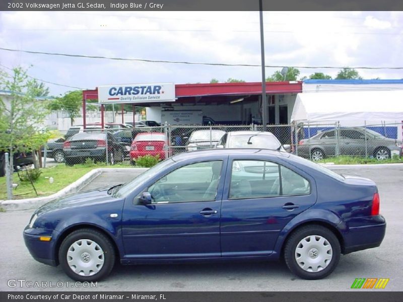 Indigo Blue / Grey 2002 Volkswagen Jetta GL Sedan