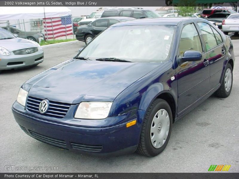 Indigo Blue / Grey 2002 Volkswagen Jetta GL Sedan