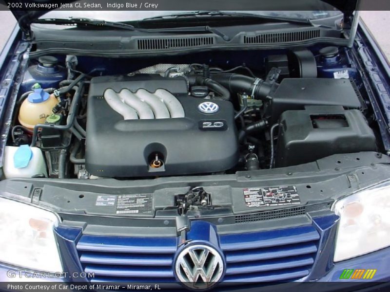 Indigo Blue / Grey 2002 Volkswagen Jetta GL Sedan
