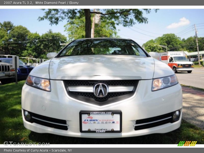 White Diamond Pearl / Ebony 2007 Acura TL 3.2