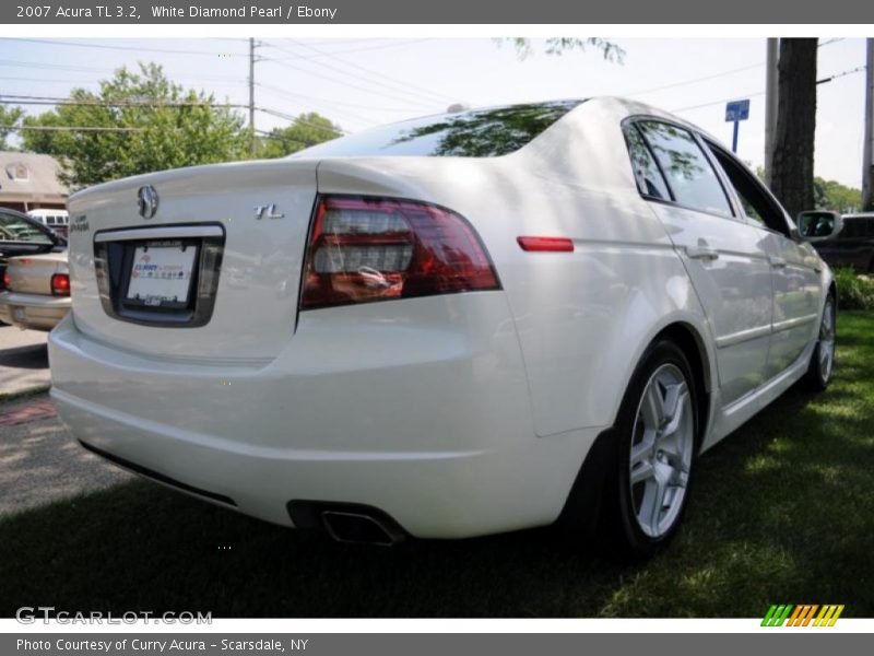 White Diamond Pearl / Ebony 2007 Acura TL 3.2